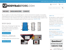 Tablet Screenshot of bodybagstore.com